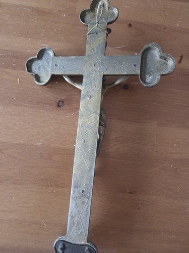 Messing kruzifix kreuz - messing,