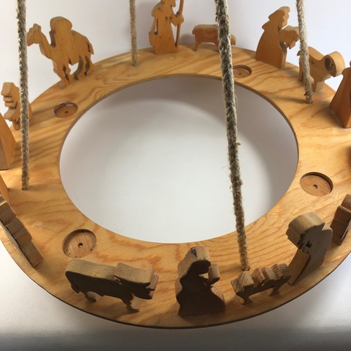 Kranz krippe adventskranz - kranz, zum