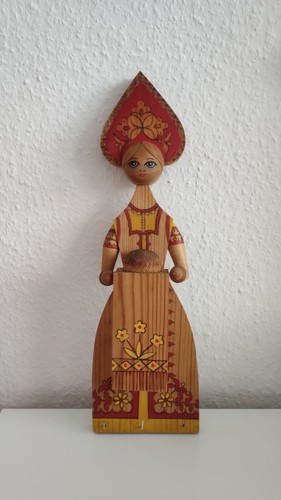 Holzpuppe holzfigur handbemalt - holzpuppe,