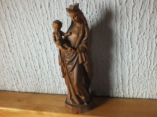 Madonna mit kind lindenholz - madonna,