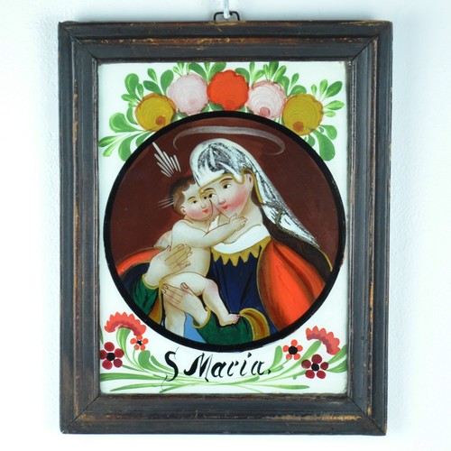 Hinterglasbild oberammergau - hinterglasbild,