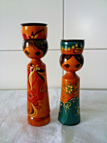 Holzpuppen als kerzenhalter - 2,