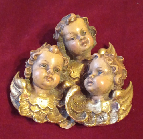 Relief wandfigur holz - relief, 3