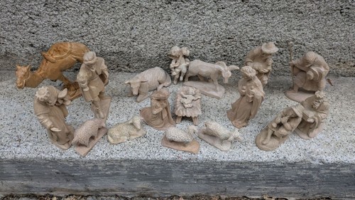 Holz krippe figuren - figuren, geschnitzt