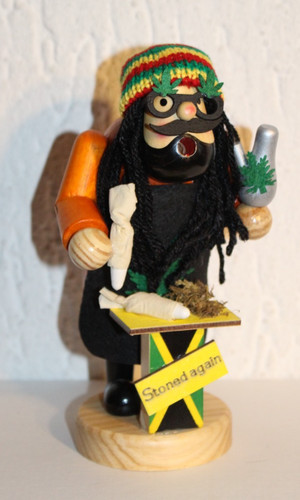 Kiffer holzfigur räuchermann - kiffer,