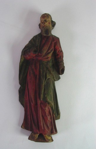 Antike holzscheid figur - -,