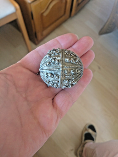 Filigrankugel silber antik - filigrankugel,