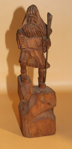 Antike geschnitzte holzfigur - antike,