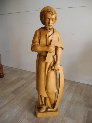 Heiligenfigur holz figur - heiligenfigur,