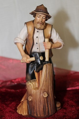 Krippenfigur massiv - krippenfigur,