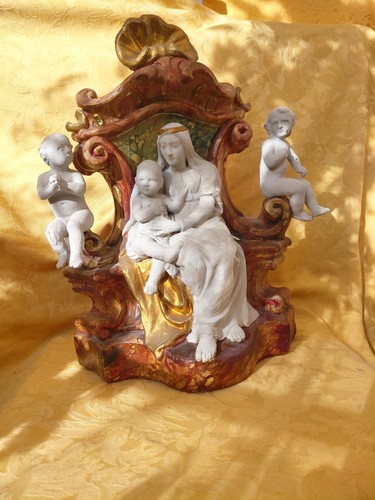 Thronende madonna neobarock - madonna, um