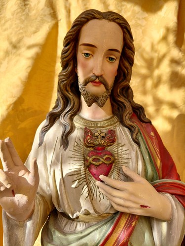 Herz jesu figur gips 86 - gips,,