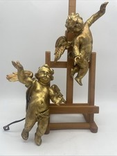 Zwei Engel, Holz, vergoldet