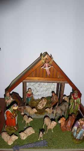 Alte weihnachtskrippe firma - alte,