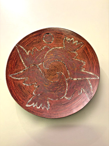 Wandteller holz friedenstauben - wandteller,