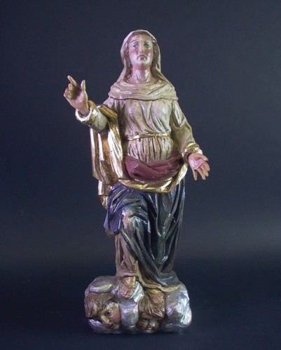 Heilige magdalena auf wolke - heilige,