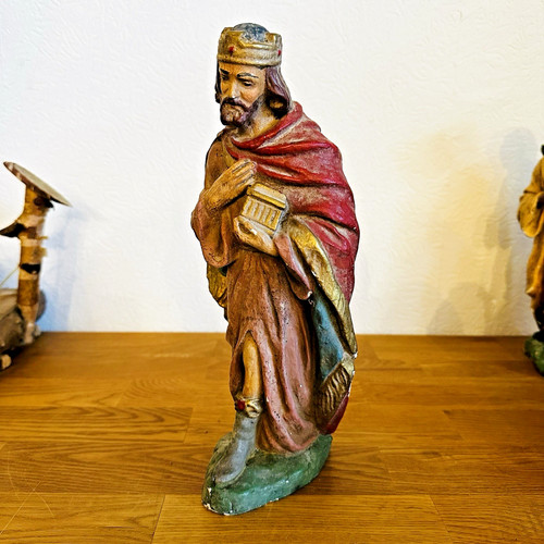 Große alte krippenfigur cm - große,