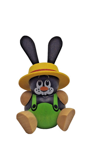 Kleine holz figur hase - holz,